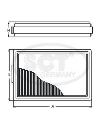 SCT GERMANY Воздушный фильтр SB 2152